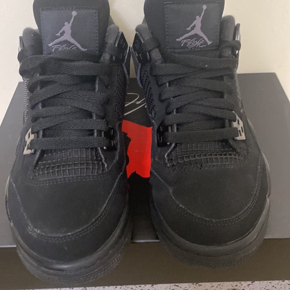 Air Jordan 4 Retro Blacks Cat size 6 mens - Picture 3 of 7